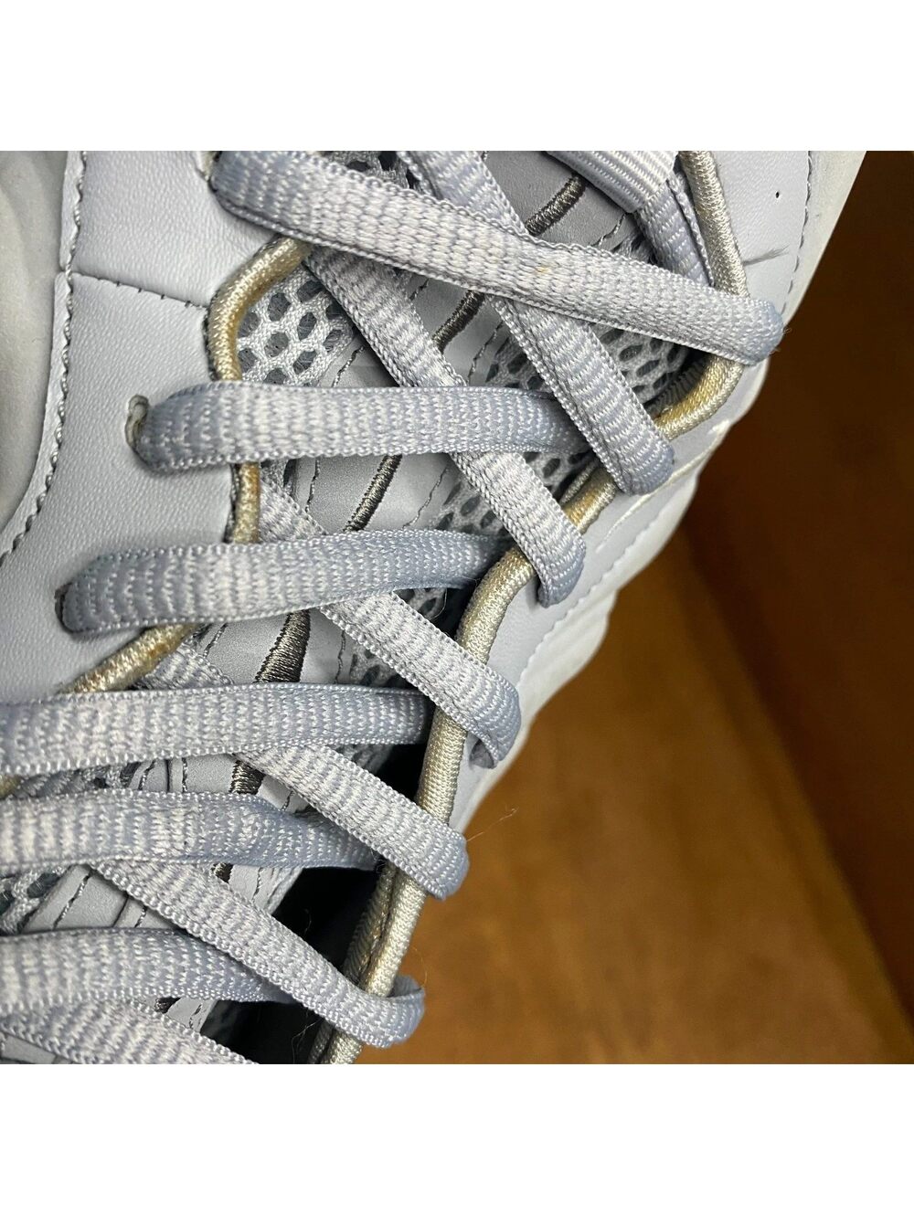 Nike Air Foamposite One Shoes Mens Sz 10.5 Premium Wolf Grey Sneakers 575420-007 - Picture 14 of 15